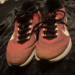 Nike Black and Red Running Shoes